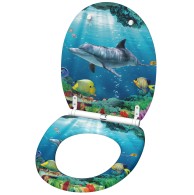 6-teiliges Badezimmer Set Delphin Korallen
