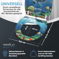 WC-Sitz mit Absenkautomatik und Schnellverschluss Delphin Korallen - Premium Toilettendeckel direkt vom Hersteller