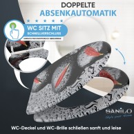 WC-Sitz mit Absenkautomatik und Schnellverschluss Elegance - Premium Toilettendeckel direkt vom Hersteller