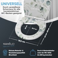 WC-Sitz mit Absenkautomatik und Schnellverschluss Eukalyptus - Premium Toilettendeckel direkt vom Hersteller
