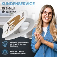 WC-Sitz mit Absenkautomatik und Schnellverschluss Faultier - Premium Toilettendeckel direkt vom Hersteller
