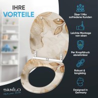 WC-Sitz mit Absenkautomatik und Schnellverschluss Faylora - Premium Toilettendeckel direkt vom Hersteller