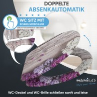 WC-Sitz mit Absenkautomatik und Schnellverschluss Flieder - Premium Toilettendeckel direkt vom Hersteller