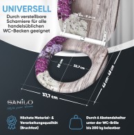 WC-Sitz mit Absenkautomatik und Schnellverschluss Flieder - Premium Toilettendeckel direkt vom Hersteller