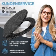 WC-Sitz mit Absenkautomatik und Schnellverschluss Floral - Premium Toilettendeckel direkt vom Hersteller