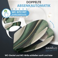 WC-Sitz mit Absenkautomatik und Schnellverschluss Flow - Premium Toilettendeckel direkt vom Hersteller