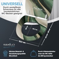 WC-Sitz mit Absenkautomatik und Schnellverschluss Flow - Premium Toilettendeckel direkt vom Hersteller