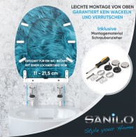 WC-Sitz mit Absenkautomatik und Schnellverschluss Fluffy - Premium Toilettendeckel direkt vom Hersteller