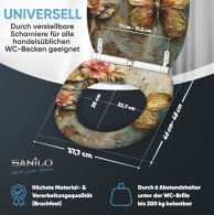WC-Sitz mit Absenkautomatik und Schnellverschluss Flutterby - Premium Toilettendeckel direkt vom Hersteller