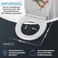WC-Sitz mit Absenkautomatik und Schnellverschluss Froggy - Premium Toilettendeckel direkt vom Hersteller