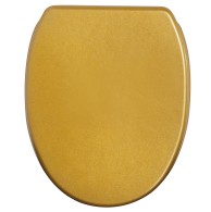 WC-Sitz mit Absenkautomatik und Schnellverschluss Glitzer Gold - Premium Toilettendeckel direkt vom Hersteller