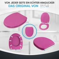 Soft Close Toilet Seat Glittering Pink