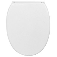 WC-Sitz mit Absenkautomatik und Schnellverschluss Glitzer Weiß - Premium Toilettendeckel direkt vom Hersteller