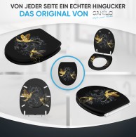 WC-Sitz mit Absenkautomatik und Schnellverschluss Goldenwing - Premium Toilettendeckel direkt vom Hersteller