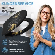WC-Sitz mit Absenkautomatik und Schnellverschluss Goldenwing - Premium Toilettendeckel direkt vom Hersteller