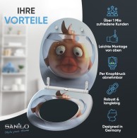 WC-Sitz mit Absenkautomatik und Schnellverschluss Goldfisch - Premium Toilettendeckel direkt vom Hersteller