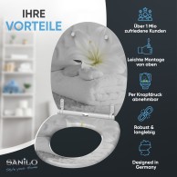WC-Sitz mit Absenkautomatik und Schnellverschluss Good Feeling - Premium Toilettendeckel direkt vom Hersteller