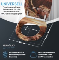 WC-Sitz mit Absenkautomatik und Schnellverschluss Grand Canyon - Premium Toilettendeckel direkt vom Hersteller
