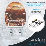 WC-Sitz mit Absenkautomatik und Schnellverschluss Grand Canyon - Premium Toilettendeckel direkt vom Hersteller