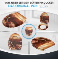 WC-Sitz mit Absenkautomatik und Schnellverschluss Grand Canyon - Premium Toilettendeckel direkt vom Hersteller