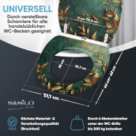 WC-Sitz mit Absenkautomatik und Schnellverschluss Greego - Premium Toilettendeckel direkt vom Hersteller