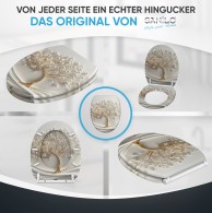 WC-Sitz mit Absenkautomatik und Schnellverschluss Tree of Life - Premium Toilettendeckel direkt vom Hersteller