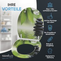 WC-Sitz mit Absenkautomatik und Schnellverschluss Harmony - Premium Toilettendeckel direkt vom Hersteller