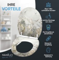 WC-Sitz mit Absenkautomatik und Schnellverschluss Hortus - Premium Toilettendeckel direkt vom Hersteller