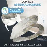 WC-Sitz mit Absenkautomatik und Schnellverschluss Hortus - Premium Toilettendeckel direkt vom Hersteller