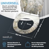 WC-Sitz mit Absenkautomatik und Schnellverschluss Hortus - Premium Toilettendeckel direkt vom Hersteller