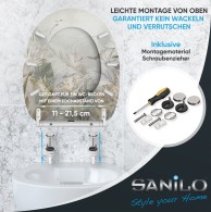 WC-Sitz mit Absenkautomatik und Schnellverschluss Hortus - Premium Toilettendeckel direkt vom Hersteller