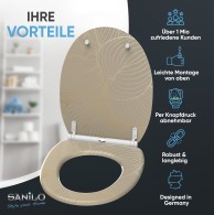 WC-Sitz mit Absenkautomatik und Schnellverschluss Hosta - Premium Toilettendeckel direkt vom Hersteller