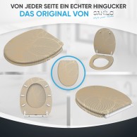 WC-Sitz mit Absenkautomatik und Schnellverschluss Hosta - Premium Toilettendeckel direkt vom Hersteller