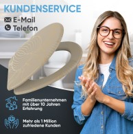 WC-Sitz mit Absenkautomatik und Schnellverschluss Hosta - Premium Toilettendeckel direkt vom Hersteller