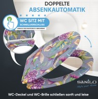 WC-Sitz mit Absenkautomatik und Schnellverschluss Kolibri - Premium Toilettendeckel direkt vom Hersteller