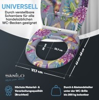 WC-Sitz mit Absenkautomatik und Schnellverschluss Kolibri - Premium Toilettendeckel direkt vom Hersteller