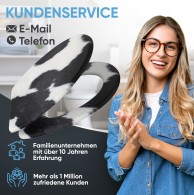 WC-Sitz mit Absenkautomatik und Schnellverschluss Kuhflecken - Premium Toilettendeckel direkt vom Hersteller