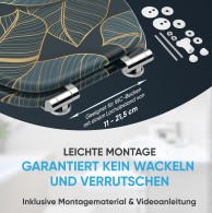 WC-Sitz mit Absenkautomatik Monstera - Premium Toilettendeckel direkt vom Hersteller