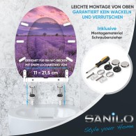 WC-Sitz mit Absenkautomatik und Schnellverschluss Lavendel - Premium Toilettendeckel direkt vom Hersteller