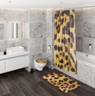 WC-Sitz mit Absenkautomatik und Schnellverschluss Leopardenfell - Premium Toilettendeckel direkt vom Hersteller