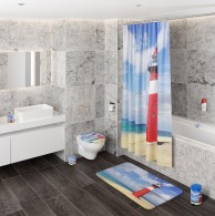 WC-Sitz mit Absenkautomatik und Schnellverschluss Leuchtturm - Premium Toilettendeckel direkt vom Hersteller