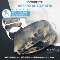 WC-Sitz mit Absenkautomatik und Schnellverschluss Lilybud - Premium Toilettendeckel direkt vom Hersteller
