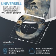 WC-Sitz mit Absenkautomatik und Schnellverschluss Lilybud - Premium Toilettendeckel direkt vom Hersteller
