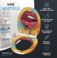 WC-Sitz mit Absenkautomatik und Schnellverschluss Lipster - Premium Toilettendeckel direkt vom Hersteller