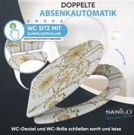 WC-Sitz mit Absenkautomatik und Schnellverschluss Lumora - Premium Toilettendeckel direkt vom Hersteller