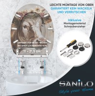 WC-Sitz mit Absenkautomatik und Schnellverschluss Berta - Premium Toilettendeckel direkt vom Hersteller