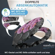 WC-Sitz mit Absenkautomatik und Schnellverschluss Madeira - Premium Toilettendeckel direkt vom Hersteller