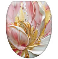 WC-Sitz mit Absenkautomatik und Schnellverschluss Magnolia - Premium Toilettendeckel direkt vom Hersteller