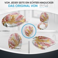 WC-Sitz mit Absenkautomatik und Schnellverschluss Magnolia - Premium Toilettendeckel direkt vom Hersteller