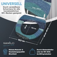 WC-Sitz mit Absenkautomatik und Schnellverschluss Marin - Premium Toilettendeckel direkt vom Hersteller